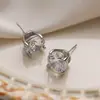 Brincos de Moissanita Ultra Brilhantes Estilo Europeu e Americano Transfronteiriços, Luxo Leve, Moda Clássica, Únicos e Simples, Brincos Estilosos e Versáteis