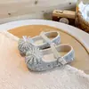 Nuevos Zapatos Infantiles de Otoño 2026 para Niñas Pequeñas, Elegantes Zapatos de Princesa con Pedrería, Moda Coreana Versátiles Zapatos Individuales de Cuero para Niñas