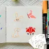 Plantillas de Pintura de 100 Animales Transfronterizas DIY Graffiti Dibujo Animado Decoración Herramientas de Pintura para Niños Animales Naturales