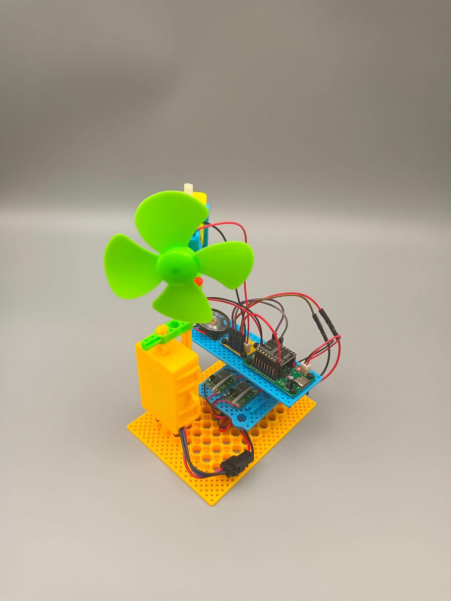 简易语音扇组装图