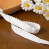 Ventas Directas de Fábrica 1.2CM Blanco en stock doble pliegue sándwich punto doble estrella luna capullo borde elástico tira de ribete tira de ribete para bordes de mujer