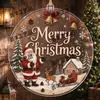 Placa Redonda Acrílica de Pendurar de Natal Decoração de Árvore de Natal Festival Pingente Venda Direta Transfronteiriça Amazon Fonte de Mercadorias para Comércio Exterior