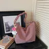 Bolso de Hombro de Gran Capacidad Nicho Coreano Bolso Cruzado para Mujer Cuadros Frescos Versátil para Viajes Cotidianos Bolso Cubo Simple de Nylon