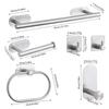 Toallero de acero inoxidable transfronterizo, apto para baño, barra para colgar toallas en la pared, toallero con gancho, toallero sin perforaciones.