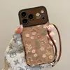 Adecuado para funda de teléfono Apple 17pm, iPhone 15 silicona, 16 tuerca floral con cordón, 18pro retro otoño e invierno