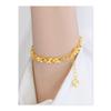 Pulsera de Trébol de Cuatro Hojas Chapada en Oro Vietnamita Niyou, Chapada en Cobre con Oro de 24 Quilates, Color Duradero, Joyería de Pulsera de Trébol de la Suerte, Regalo