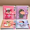 Cuaderno Espiral Temático de Gatos con Bolsillo de Diseño Único y Cinta Mágica, Bloc de Notas para Estudiantes, Papelería de Estudio, Transfronterizo