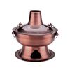 Directo de fábrica grueso acero inoxidable madera carbón fuego caldera olla caliente tradicional olla salvaje campo olla caliente carbón olla caliente