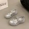 Verano con zapatos de ballet de suela gruesa de moda Mary Jane zapatos de un solo color falda estilo 2026 de corte bajo súper calientes nuevos casuales