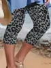 Leggings Esportivos Populares Europeus e Americanos Transfronteiriços, Tamanhos Grandes 1Xl-5Xl, Calças Capri para Corrida Respiráveis e Confortáveis com Cintura Regular
