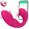 Comércio exterior G-spot sucção APP-controlado vibrador vestível para mulheres, massageador vibratório brinquedo sexual, produtos para adultos atacado