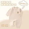 Mousse terciopelo ropa de bebé estilo primavera y otoño mameluco para niños y niñas capa base ropa de otoño e invierno traje para gatear ropa para exteriores ha clothes