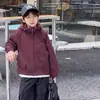 Jaqueta corta-vento e durável de softshell Aimobebe para crianças, jaqueta com capuz outono 2026 para crianças mais velhas