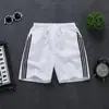 Shorts Modernos de Seda de Gelo Calças de Três Pontos Masculinas Ultra Finas Largas para Corrida Casa Pijama Calças Esportivas Casuais de Verão