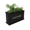 Macetero de Hierro Forjado, Macetero de Acero Galvanizado, Oficina de Ventas de Acero Inoxidable, Cafetería, Canaleta para Flores de Exterior, Macetero de Doble Capa