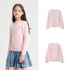 Roupas Infantis Balabala Suéter para Meninas 2025 Novo Primavera e Outono Camiseta Básica Suéter Pulôver para Crianças Maiores