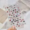 Pegatinas Tomoni para Uñas con Relieve DIY Populares Dulces y Frescas Pegatinas para Uñas Modernas Simples Tela Pegatina de Pony Material