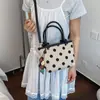 Bolso Único de Lunares para Mujer, Bolso Tote Pequeño Exquisito y Moderno, Bolso de Hombro Versátil Nueva Moda 2026, Bolso Cubo Personalizado