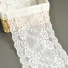 Accesorios de encaje elástico ancho blanco, hechos a mano, para hacer tú mismo, falda, ropa de cama, sujetador de tubo, ropa interior, decoración de ropa.