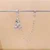Retenção de Cor Elevada 14K Retenção de Cor Acessórios de Cristal Pingente Rainha Mãe Saturno Corrente de Segurança Cruz DIY Pulseira Colar