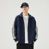 Ropa para Hombre Fengshe / Sudadera Chaqueta Casual Deportiva de Rayas con Cremallera y Cuello Alto Tendencia Nueva Primavera y Otoño para Pareja