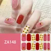 ZA branco cozimento-livre unha adesivo completo à prova d' água nail art patch sentido avançado simples vento unha polonês cola atacado