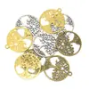 Accesorios para Joyería de Aleación DIY Colgante Redondo Multicolor Árbol de la Vida Collar Pulsera Decoración Colgante Venta Caliente Transfronteriza