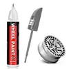 Aplicável para Caneta de Pintura de Retoque para Calota de Roda de Carro Tesla Caneta de Pintura Automotiva para Reparo de Arranhões Preto Cinza-metálico Prata Fábrica de Origem