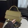 2025 Nova Moda Outono e Inverno Retro Bolsa Pequena Bolsa Feminina Bolsa de Ombro Transversal Bolsa de Mão Quadrada Pequena Feminina de Alto Padrão