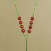 Corda para Pingente de Ágata Vermelha, Corda para Pendurar Pingente de Jade, Cordão de Colar com Pingente de Joia de Jade Fino Tecido à Mão para Homens e Mulheres