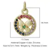 Nueva Tendencia de Moda Colgante de Mariposa con Circonita Microincrustada de Cobre Accesorios de Joyería para Pulsera, Collar, Pendientes, Llavero