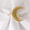 Anel de Guardanapo Letra Lua Nova Liga Nova Transfronteiriço Suporte de Guardanapo Anel de Guardanapo Decoração de Restaurante Ocidental Fábrica Atacado em Estoque
