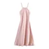 Comércio Exterior 2026 Primavera Novo Estilo Europeu e Americano Moda Feminina Vestido Sexy com Textura de Cetim 2111987