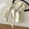 Bufanda Larga de Seda para el Cuello, Tacto de Alta Gama, Se Puede Combinar con Camisas, Accesorios para el Cuello, Bufandas tipo Streamer, Multiusos, con Diseño Degradado, Pañuelo de Cabeza Estilo Chino, Cinta para el Cabello, Cinturón