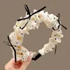 Pinzas para el Cabello de Tela de Alta Gama Estilo Coreano, Diademas Muy Bonitas para Mujer, Diseño de Corona Alta Que No Aprieta la Cabeza, Hace que el Rostro Luzca Más Pequeño, Accesorio para el Cabello de Diadema Exterior