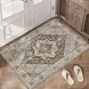 Entrega transfronteiriça da Temu de tapetes de veludo cristal persa estilo americano para entrada de casa, resistentes à sujeira, fáceis de manter, capachos antiderrapantes