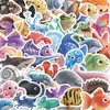 50 Adhesivos Lindos de Animales Marinos 3D para Decorar Fundas de Teléfono, Botellas de Agua, Escritorios, Pegatinas Impermeables al por Mayor