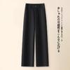 Calça Feminina 2026 Novo Estilo Acetato Lã Calças Femininas Outono e Inverno Grossa Cintura Alta Fluida Terno Calças de Pernas Largas Calças Casuais Retas
