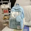 Mochila para Menina do Ensino Fundamental, Mochila Escolar Rosa de Alto Valor para Meninas do Ensino Médio, Mochila Fofa de Pequena Capacidade, Mochila de Duas Alças de Grande Capacidade