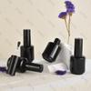En stock esmalte de uñas negro botella de plástico 15ml negro brillante botella de esmalte de uñas negro gran capacidad venta caliente precio bajo botella de plástico para esmalte de uñas