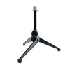 Tripé de Microfone Preto, Suporte de Microfone Dobrável, de Mesa, Fabricado nos EUA, Rosca de 5/8 de Polegada com Ranhura Dupla, Suporte de Microfone com Posicionamento Flor de Ameixa