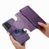 Novedoso producto creativo de separación magnética dos en uno funda de cuero para teléfono móvil para Samsung S25 funda tipo flip funda protectora A16 funda anticaídas