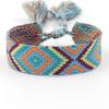 Pulsera nueva tejida a mano Correa de muñeca simple europea y americana Estilo bohemio Cinta de pareja en blanco Cuerda de mano DIY