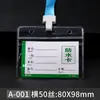 Suprimento Especial Transfronteiriço Porta-Crachá de Identificação ID de PVC Transparente à Prova d'Água Porta-Crachá de Fábrica ID de Trabalho Capa Protetora para Passe de Exposição