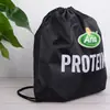 Punto personalizable mochila de poliéster bolsa de polvo con cordón se puede imprimir LOGO 12 colores a elegir entrega el mismo día