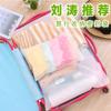 Bolsa de Cosméticos de Viaje Multifuncional Coreana Organizador de Ropa para Equipaje Bolsa de Cosméticos de Plástico Impermeable Bolsa Ziplock Esmerilada de Doble Cara