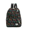 Mochila Estudante Leve de Grande Capacidade com Estampa Floral Alças Ajustáveis Respirável Mochila de Ombro Duplo Mochila para o Dia a Dia