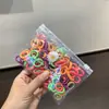 Argola de Toalha Infantil Sem Pelo Elástico de Borracha Alta Amarrador de Cabeça Feminino Elástico de Polegar de Menininha Faixa de Cabelo Corda para Cabeça de Bebê