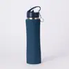 Copo Térmico de Aço Inoxidável Transfronteiriço, Copo Portátil com Canudo, Garrafa de Água Esportiva Portátil para Exterior com Cintura Estreita, Chaleira para Montanhismo Personalização
