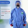 Guanjie GAJ1000 vestuário de proteção industrial oficina roupas à prova de poeira à prova de respingos com capuz respirável macacão